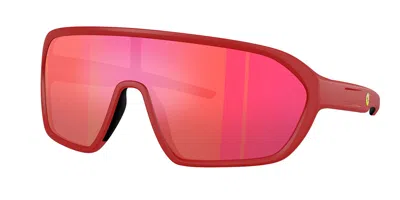 Ferrari Scuderia Fz6011u 514/6q Men's Sunglasses Red Size 142 In Burgundy