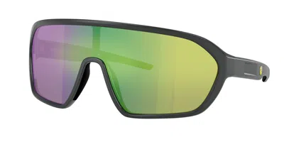Ferrari Scuderia Fz6011u 522/m2 Men's Sunglasses Grey Size 142 In Black