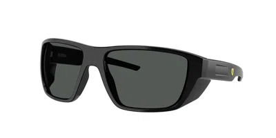 Ferrari Scuderia Fz6012u 501/87 Occhiali Da Sole Neri Per Uomo In Black