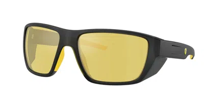 Ferrari Scuderia Fz6012u 516/v9 Men's Sunglasses Grey Size 61 In Yellow