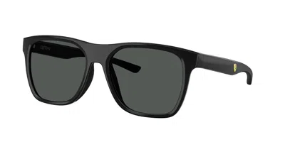 Ferrari Scuderia Fz6013d Vestibilità Orientale 501/87 Occhiali Da Sole Neri Per Uomo In Black