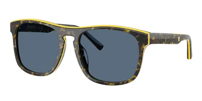 Ferrari Scuderia Fz6020u 743/80 Men's Sunglasses Tortoiseshell Size 57 In Blue