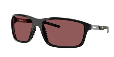 Ferrari Scuderia Fz6021u 501/1e Men's Sunglasses Black Size 65 In Multi