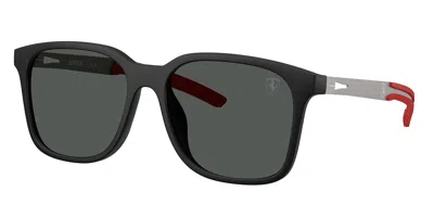 Ferrari Scuderia Fz6025d Asian Fit 504/87 Men's Sunglasses Black Size 57 In Multi