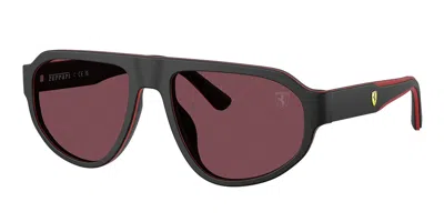 Ferrari Scuderia Fz6027u 757/1e Men's Sunglasses  Size 57 In Black