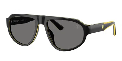 Ferrari Scuderia Fz6027u Polarized 759/81 Men's Sunglasses Black Size 57