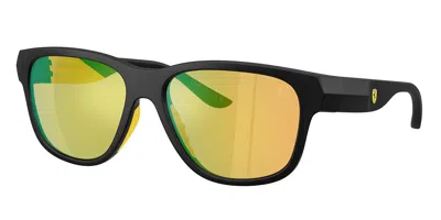 Ferrari Scuderia Fz6028u 504/8n Men's Sunglasses Black Size 57 In Multi