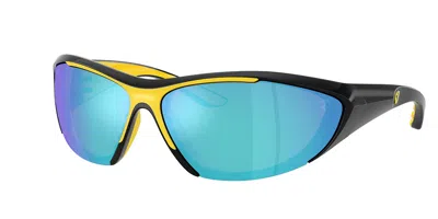 Ferrari Scuderia Fz6029u 501/55 Men's Sunglasses Black Size 73 In Blue