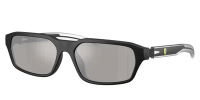 Ferrari Scuderia Fz6032d Asian Fit 504/6g Men's Sunglasses Black Size 58 In Matte Black