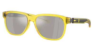 Ferrari Scuderia Fz6033d Asian Fit 507/6g Men's Sunglasses Yellow Size 58 In Matte Transparent Yellow