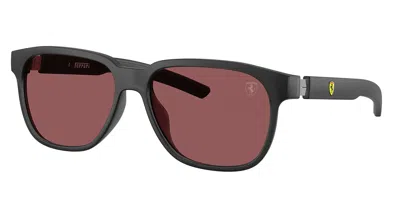 Ferrari Scuderia Fz6033d Asian Fit 531/1e Men's Sunglasses Black Size 58 In Matte Transparent Black