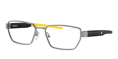 Ferrari Scuderia Fz7008 105 Men's Glasses Gunmetal Size 55 - Free Lenses - Blue Light Block Available In Gray