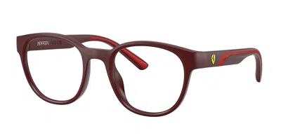 Ferrari Scuderia Fz8002u 530 Men's Glasses Burgundy Size 50 - Free Lenses - Blue Light Block Available In Brown