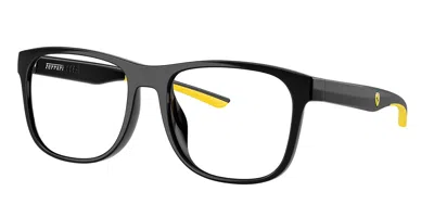 Ferrari Scuderia Fz8014d Asian Fit 501 Men's Glasses Black Size 54 - Free Lenses - Blue Light Block Available In Animal Print