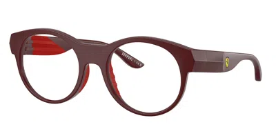 Ferrari Scuderia Fz8031u 530 Men's Glasses Burgundy Size 52 - Free Lenses - Blue Light Block Available In Brown
