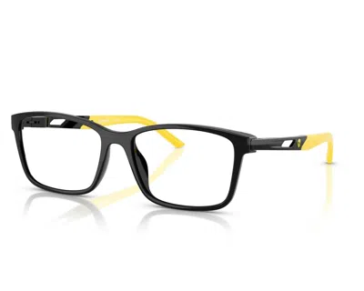 Ferrari Scuderia Unisex Fz8012u 501 Eyeglasses In Black In Multi