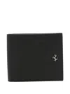 Ferrari Second Life Bifold Wallet In Black