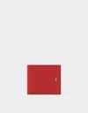 Ferrari Second Life Leather Horizontal Wallet In Rosso Dino