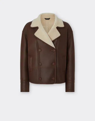 Ferrari Shearling Caban In #n/d