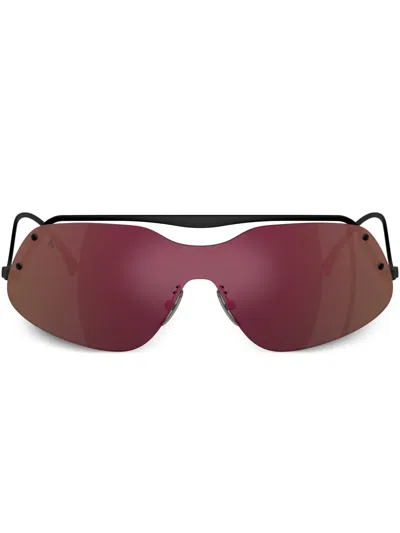 Ferrari Shield-frame Sunglasses In Black