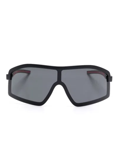 Ferrari Shield-frame Sunglasses In Black