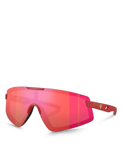 Ferrari Shield Sunglasses, 147mm In Matte Red