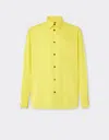Ferrari Shirt In Shiny Viscose In Giallo Modena
