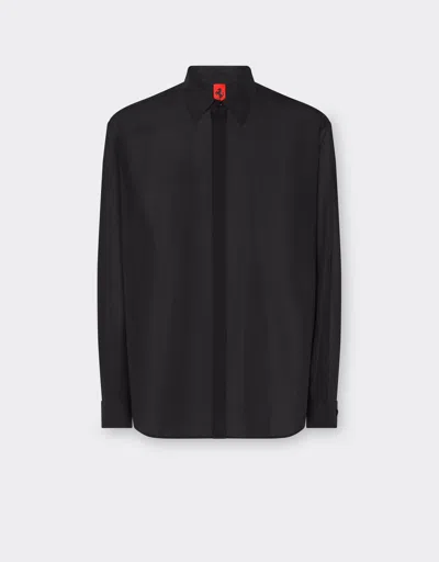 Ferrari Shirt In Voile In Black
