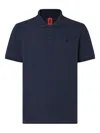 Ferrari Piquet Texture Short Sleeve Polo Shirt In Blue