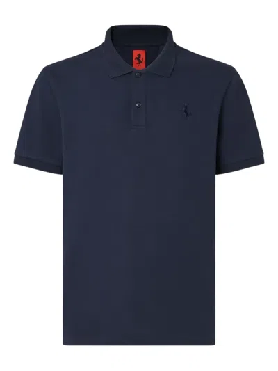FERRARI SHORT-SLEEVE PIQUÉ POLO SHIRT