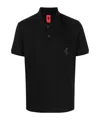 Ferrari Prancing Horse Polo Shirt In Black
