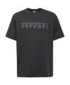 Ferrari Short-sleeved T-shirt In Black