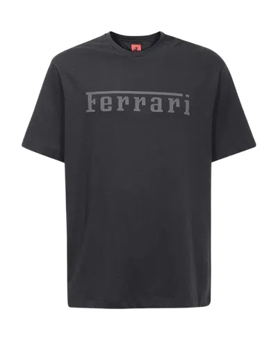 Ferrari Short-sleeved T-shirt In Black