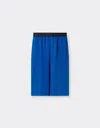 Ferrari Short Trousers In Cotton Gabardine In Klein Blue