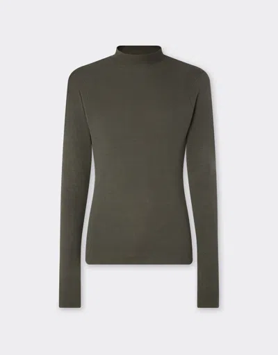 Ferrari Silk Jumper In Green