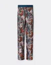 Ferrari Silk Trousers With Cavallino Ikat Print