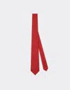 Ferrari Silk Twill Tie With Regimental Pattern In Brown