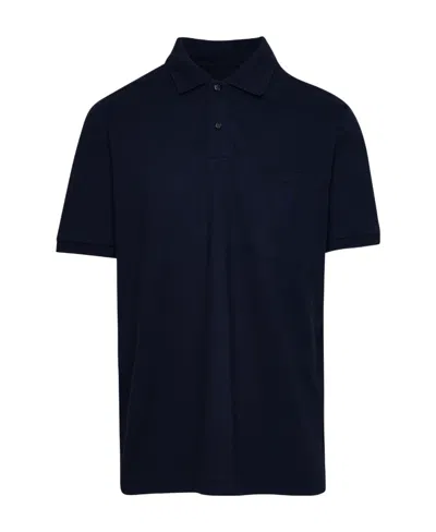 Ferrari Single-breasted Short-sleeved Polo Shirt In Black