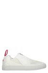 Ferrari Metal Logo Leather Low Top Sneakers In White