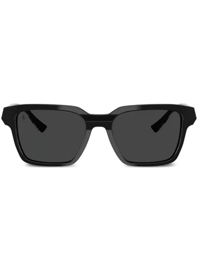 Ferrari Sonnenbrille Mit Logo-print In Schwarz