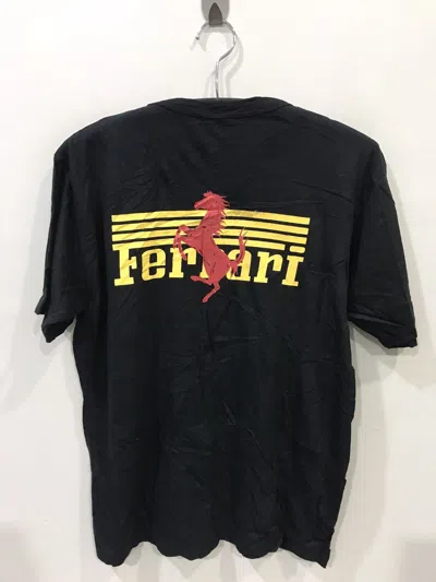 Pre-owned Ferrari Spell Out Shirt In Black