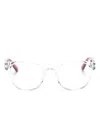Ferrari Square-frame Glasses In White