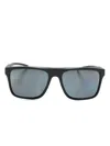 Ferrari Square-frame Sunglasses In Black