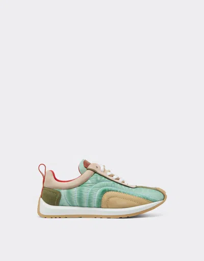Ferrari Suede Nappa And Nylon Sneakers In Multi