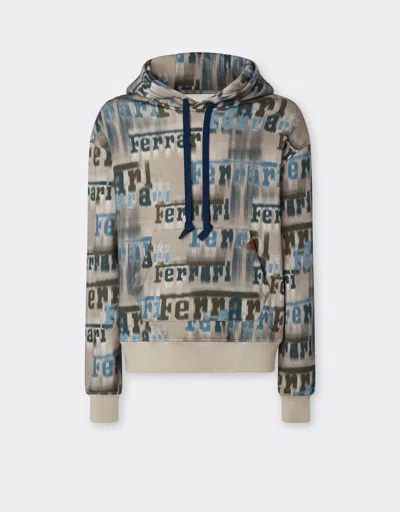 Ferrari Sweatshirt With  Ikat Print
