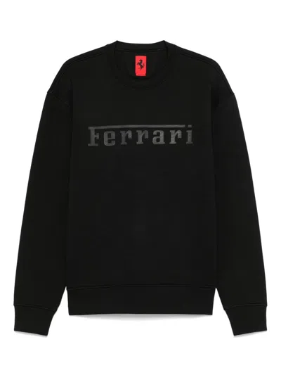 Ferrari Sweatshirt With Logo In Black