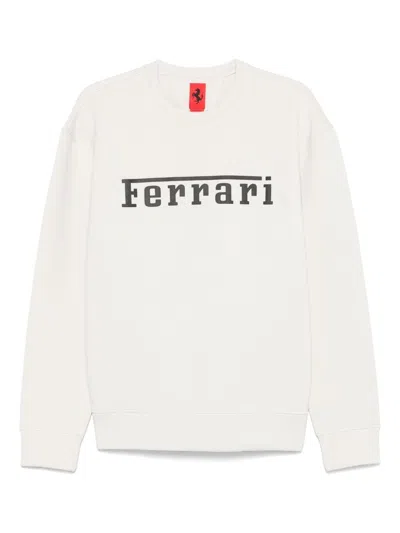 Ferrari Sweatshirt With Logo In Sand