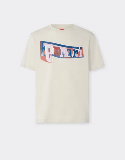 Ferrari T-shirt With Color Block Logo Print