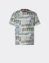 Ferrari T-shirt With  Ikat Print In Sand