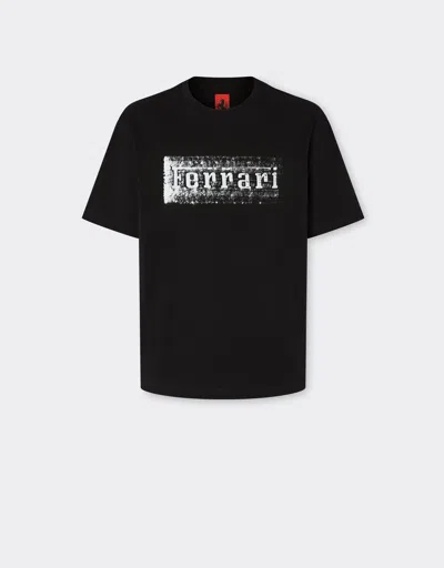 FERRARI FERRARI T-SHIRT WITH FERRARI LOGO GRAPHIC